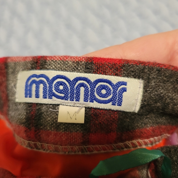 Vintage lined wool plaid circle skirt size M EUC - Picture 5 of 5